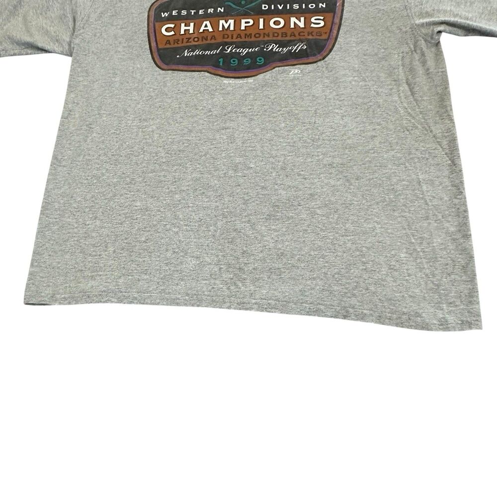 Vintage  Arizona Diamondbacks Western Division Champions T-Shirt Men XL 1999 - Picture 5 of 11
